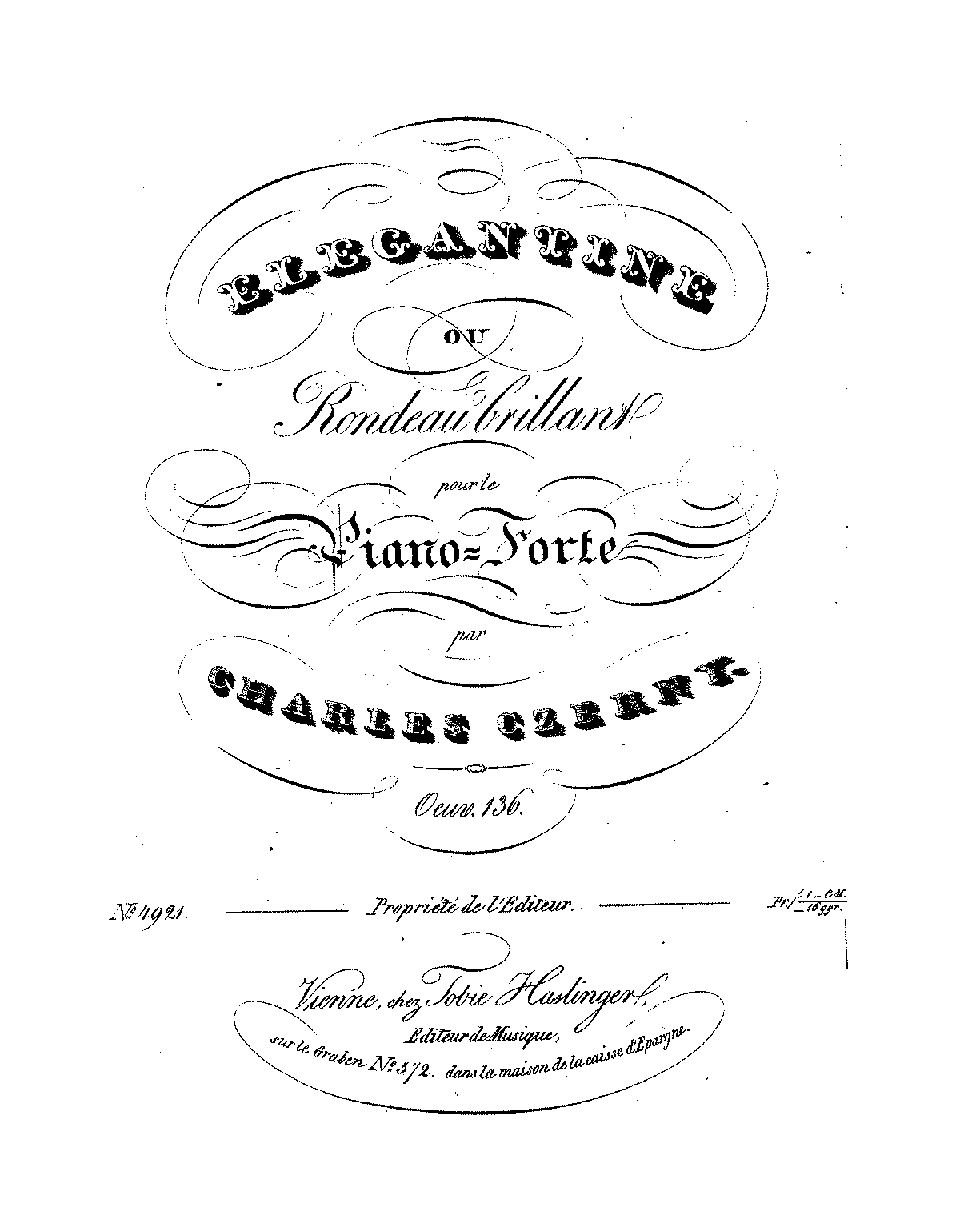 Églantine ou rondeau brillant, Op.136 (Czerny, Carl) - IMSLP