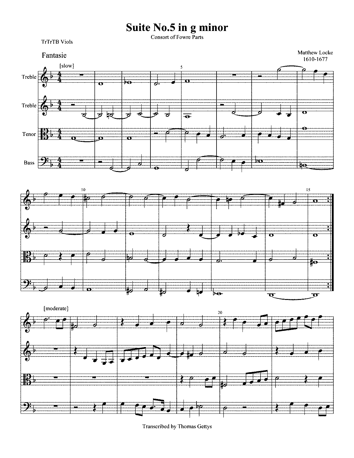 Consort of Four Parts (Locke, Matthew) - IMSLP