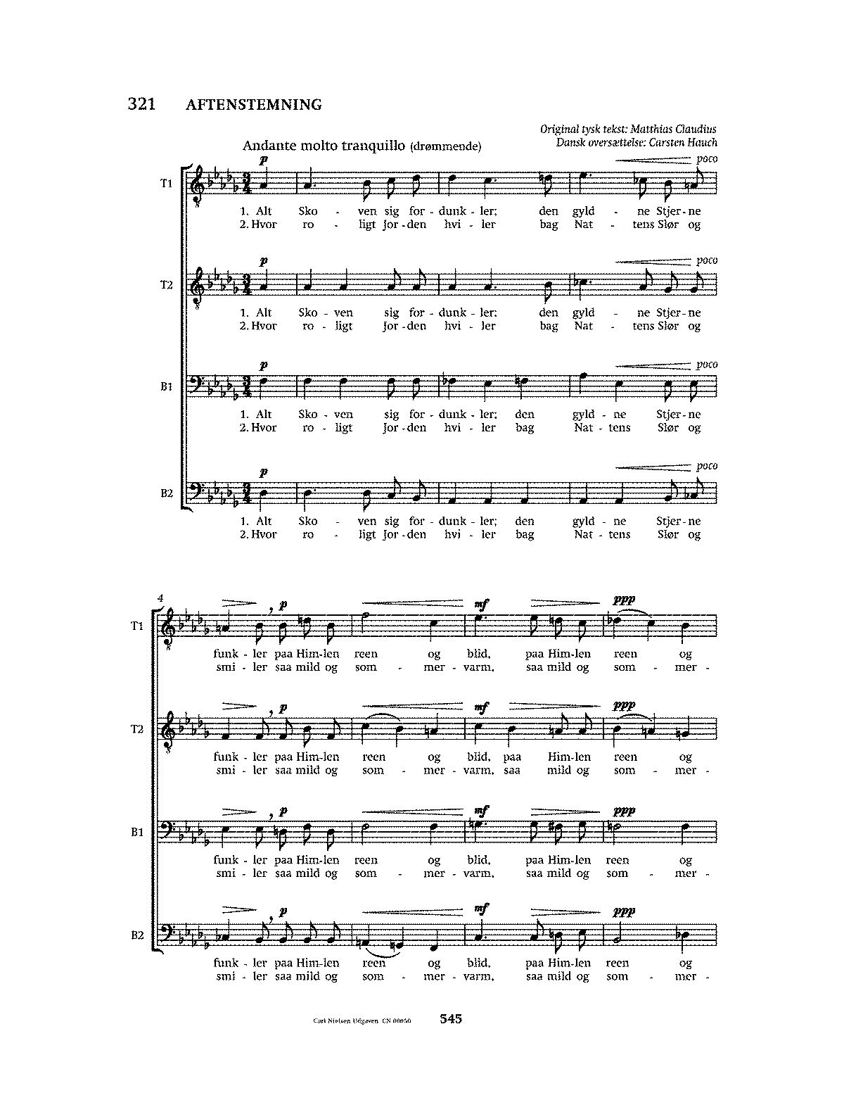 Aftenstemning, CNW 359 (Nielsen, Carl) - IMSLP