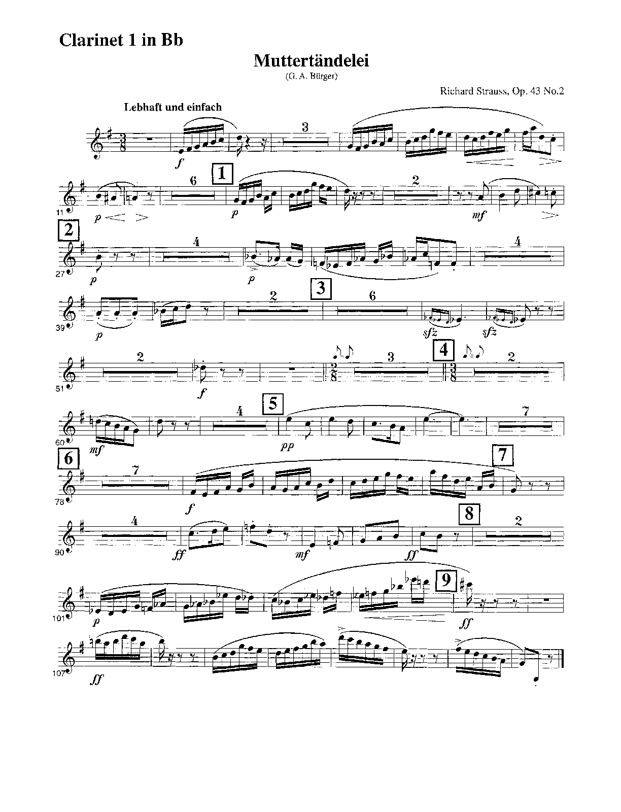 File:PMLP93953-Strauss Muttertändelei (F major), Op.43 No.2 - Clarinet 1-2 (Bb).pdf