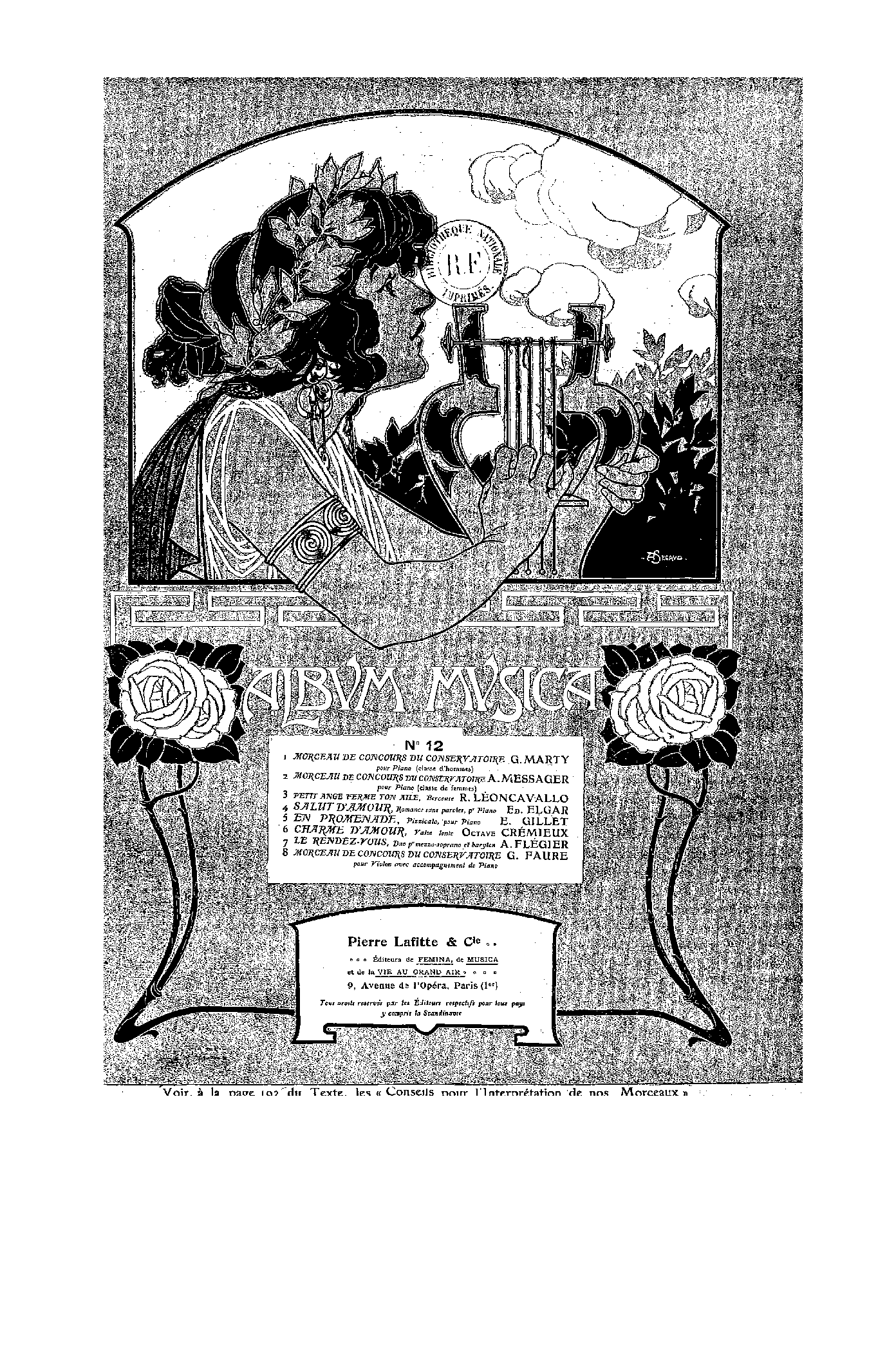 Morceau de Concours for Violin and Piano