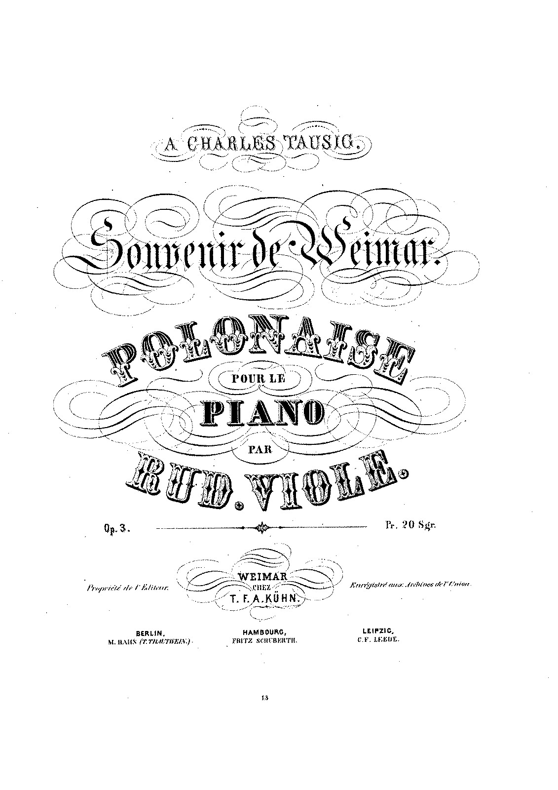 Souvenir de Weimar, Op.3 (Viole, Rudolf) - IMSLP