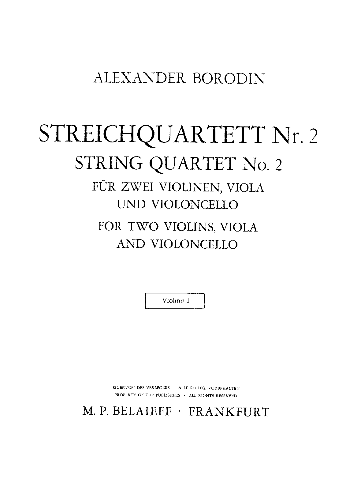 String Quartet No.2 (Borodin, Aleksandr) - IMSLP: Free Sheet Music PDF ...