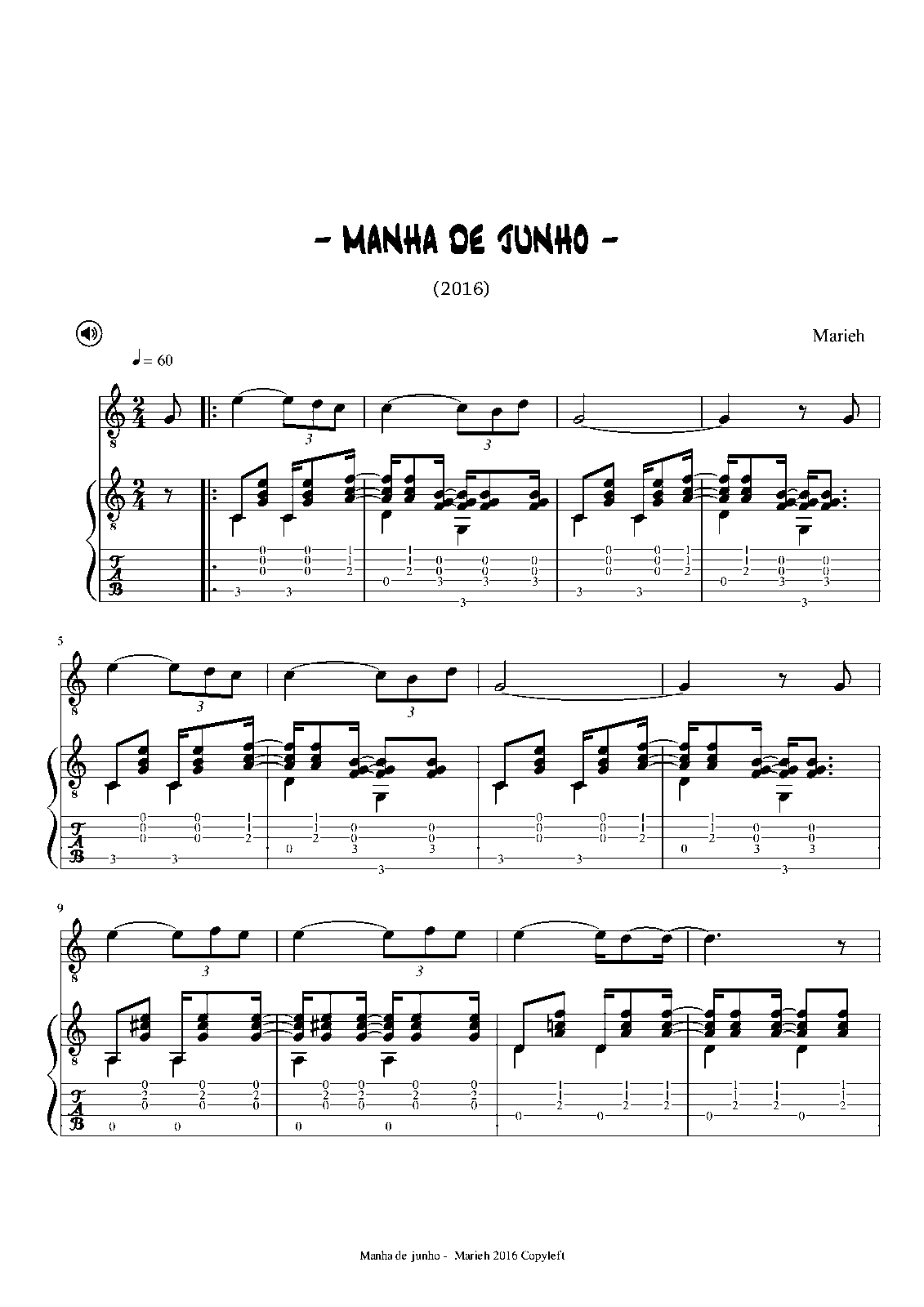 Manha de Junho (Marieh, Marieh) - IMSLP