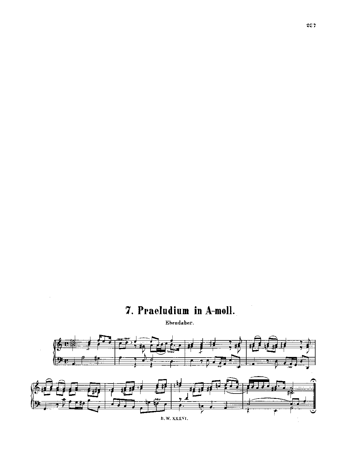Prelude in A minor