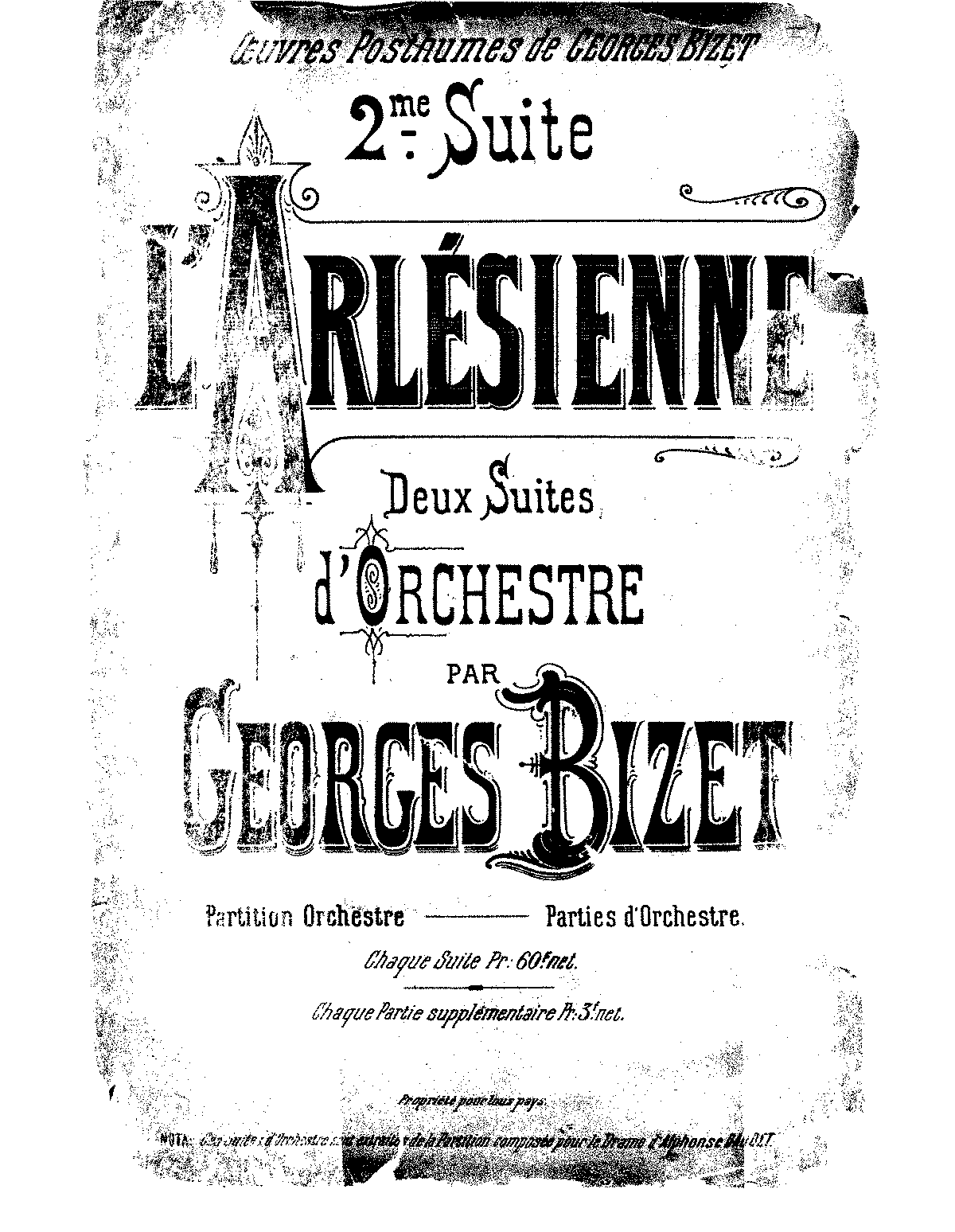 L'Arlésienne Suite No.2 (Bizet, Georges) - IMSLP: Free Sheet Music PDF ...