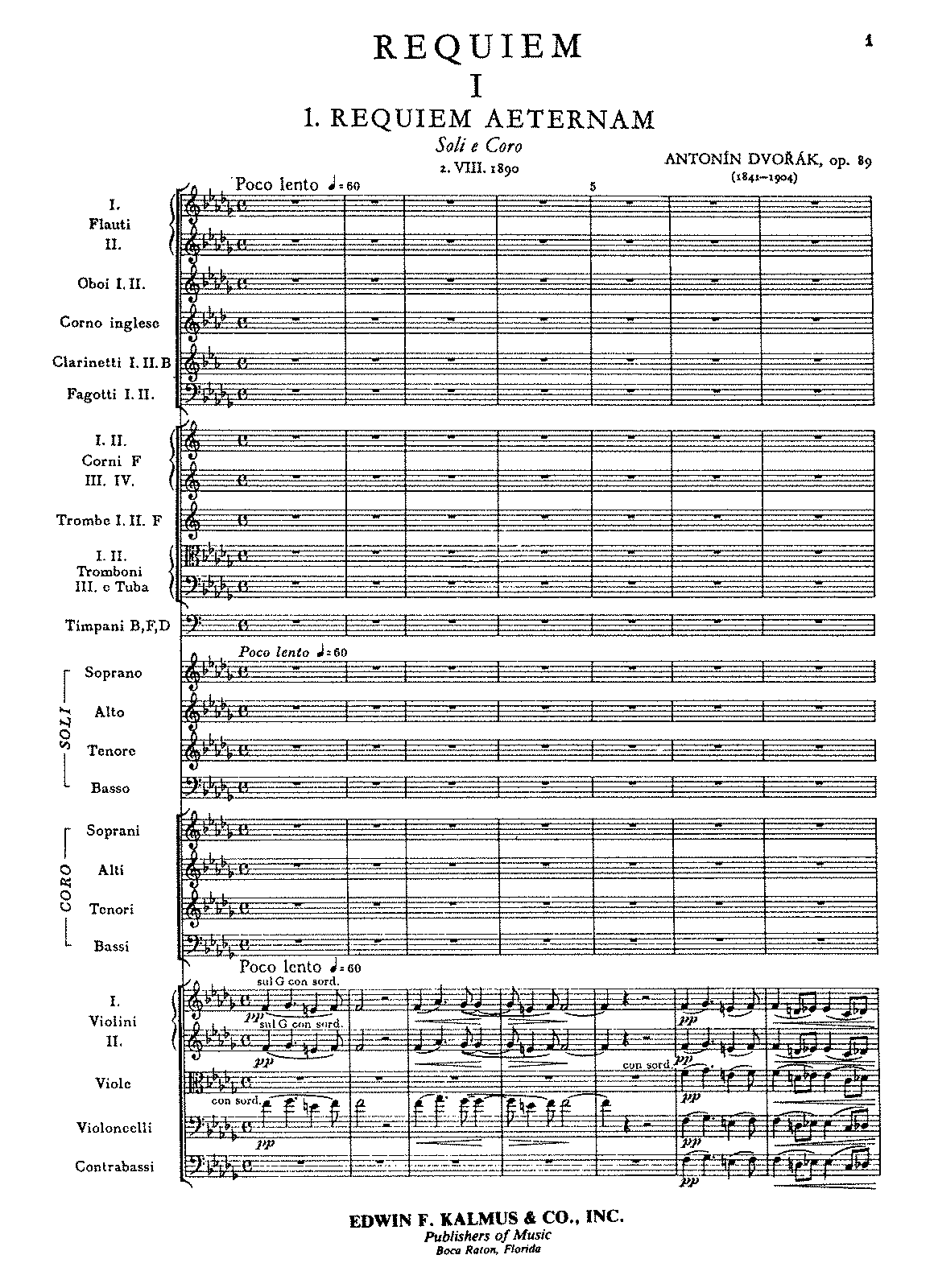 Requiem, Op.89 (Dvořák, Antonín) - IMSLP: Free Sheet Music PDF Download