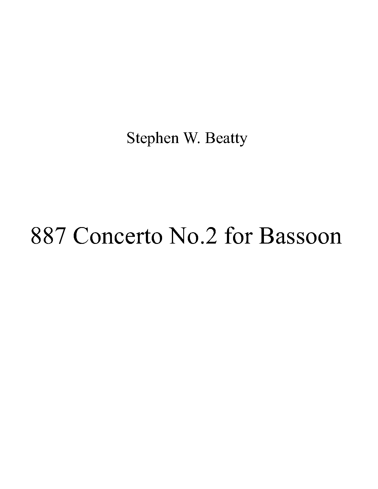 Bassoon Concerto, Op.887 (Beatty, Stephen W.) IMSLP