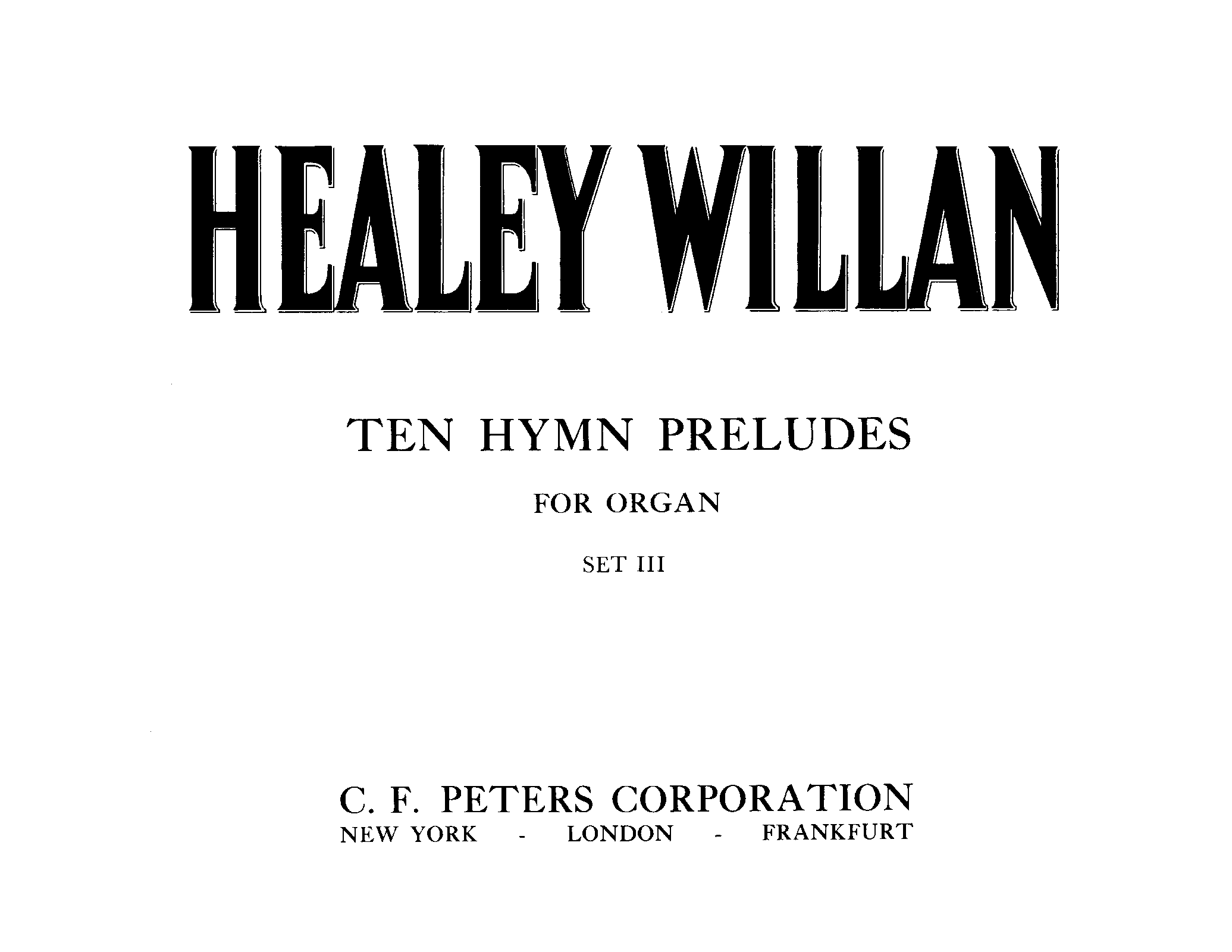 10 Hymn Preludes Set III