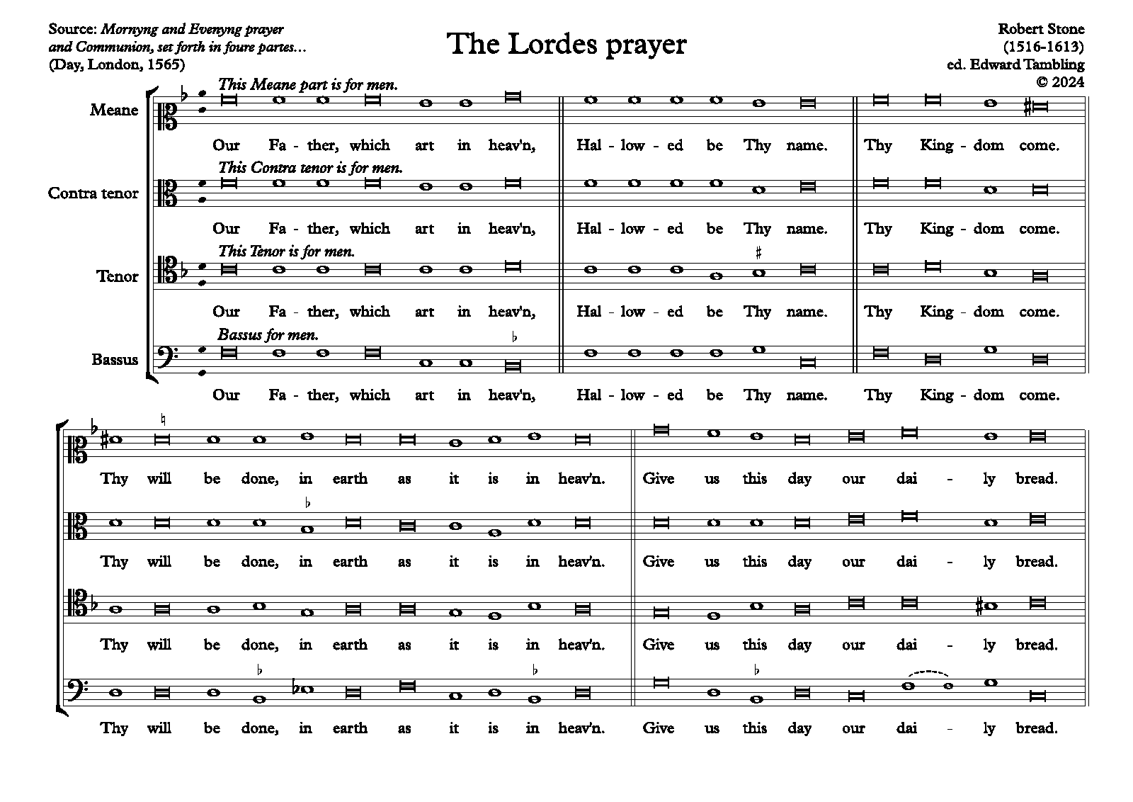 The Lord's Prayer (Stone, Robert) - IMSLP