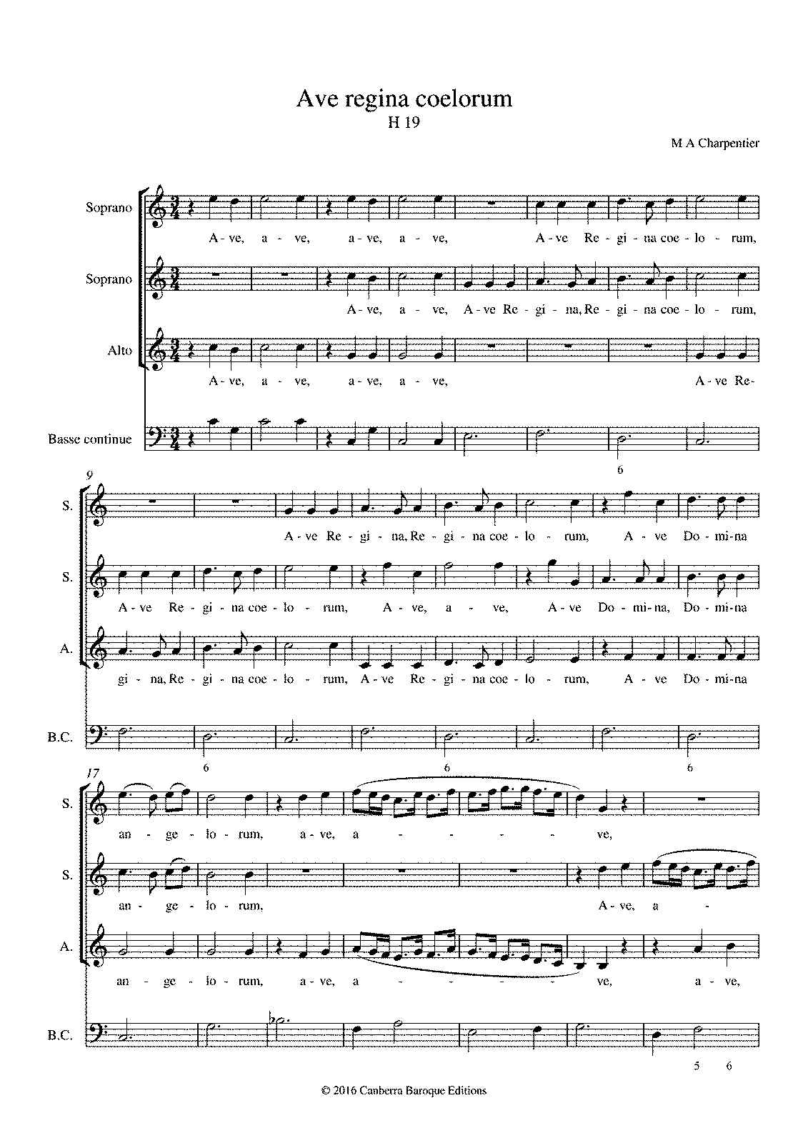 Ave Regina, H.19 (Charpentier, Marc-Antoine) - IMSLP