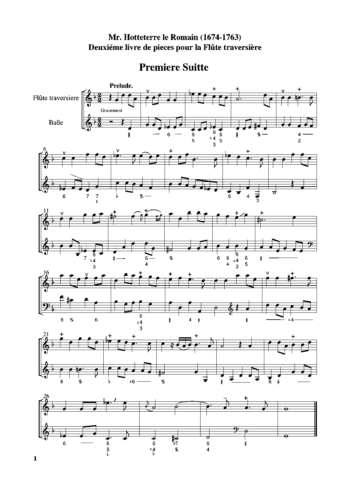 Pièces pour la flûte traversiere, Op.5 (Hotteterre, Jacques) IMSLP