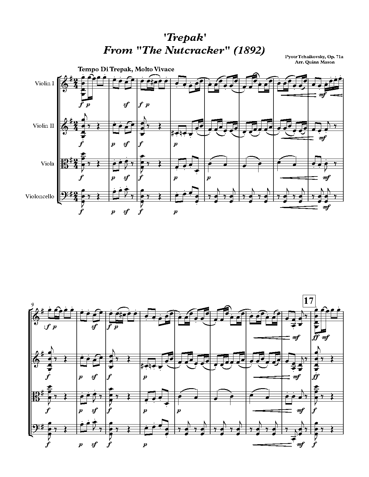 The Nutcracker (suite), Op.71a (Tchaikovsky, Pyotr) IMSLP Free Sheet