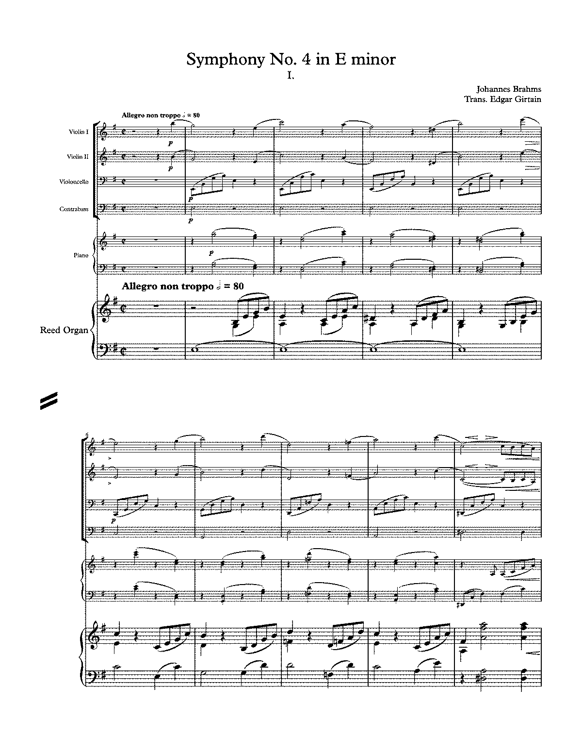 Imslp org. Брамс симфония 4 Ноты. Симфония Брамса 4 анализ. Брамс 3 симфония 1 часть. Минорная симфония Брамса Ноты.
