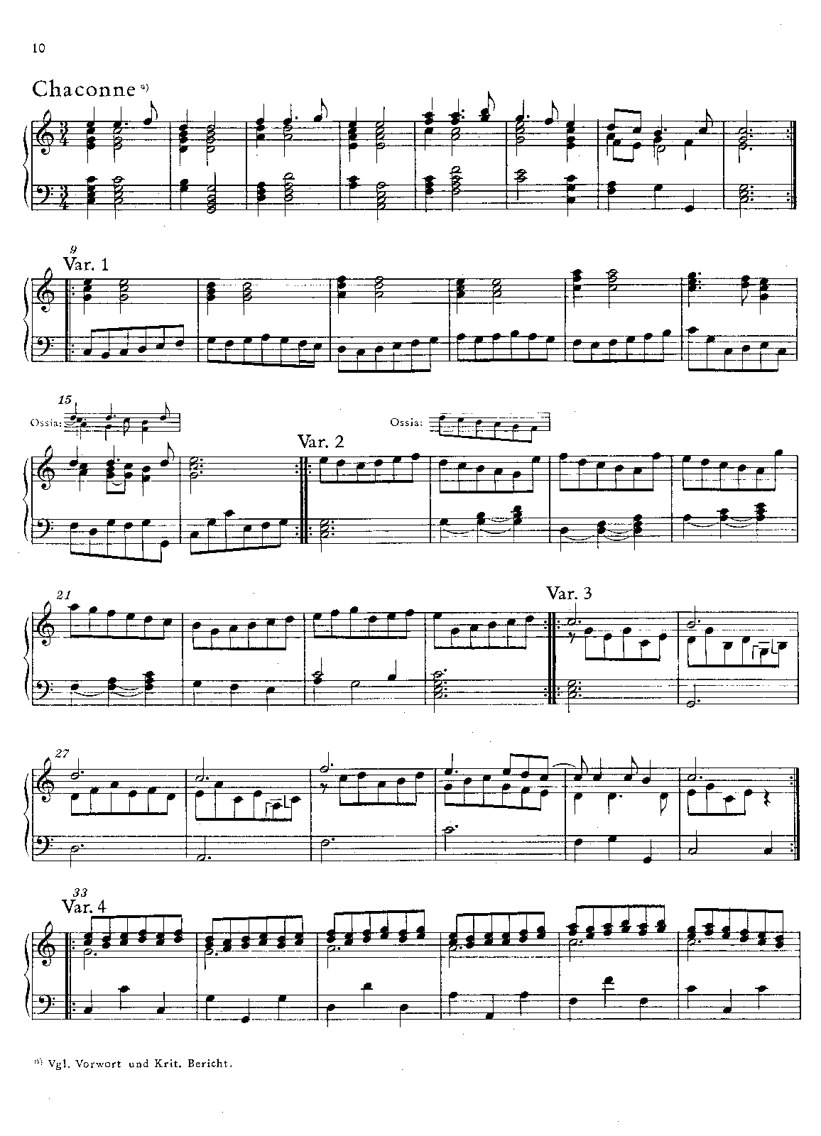 Chaconne with 49 variations, HWV 484