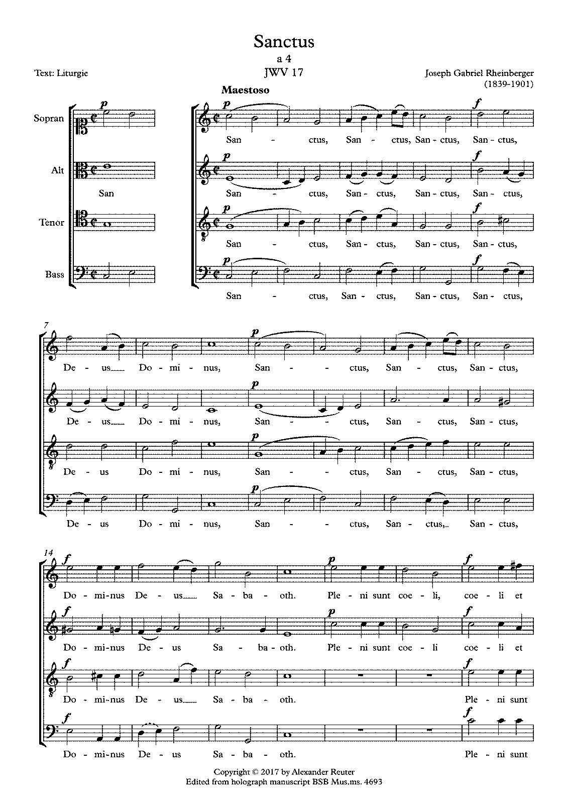 Sanctus, JWV 17 (Rheinberger, Josef Gabriel) - IMSLP