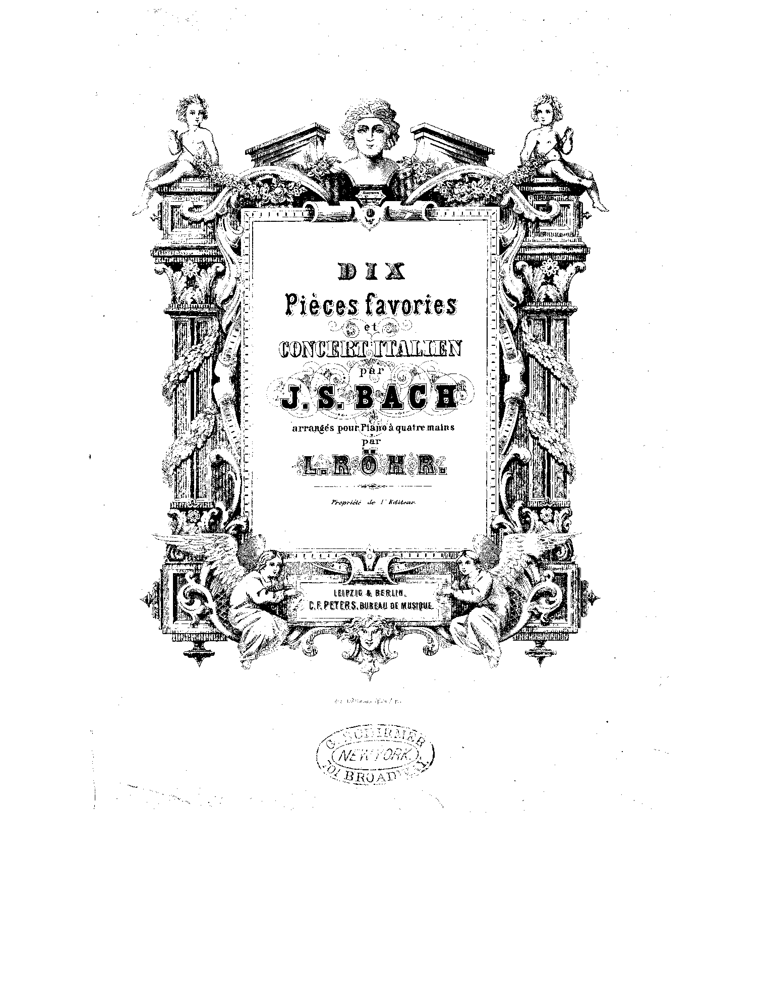 10 Pièces favories (sic) et Concert italien