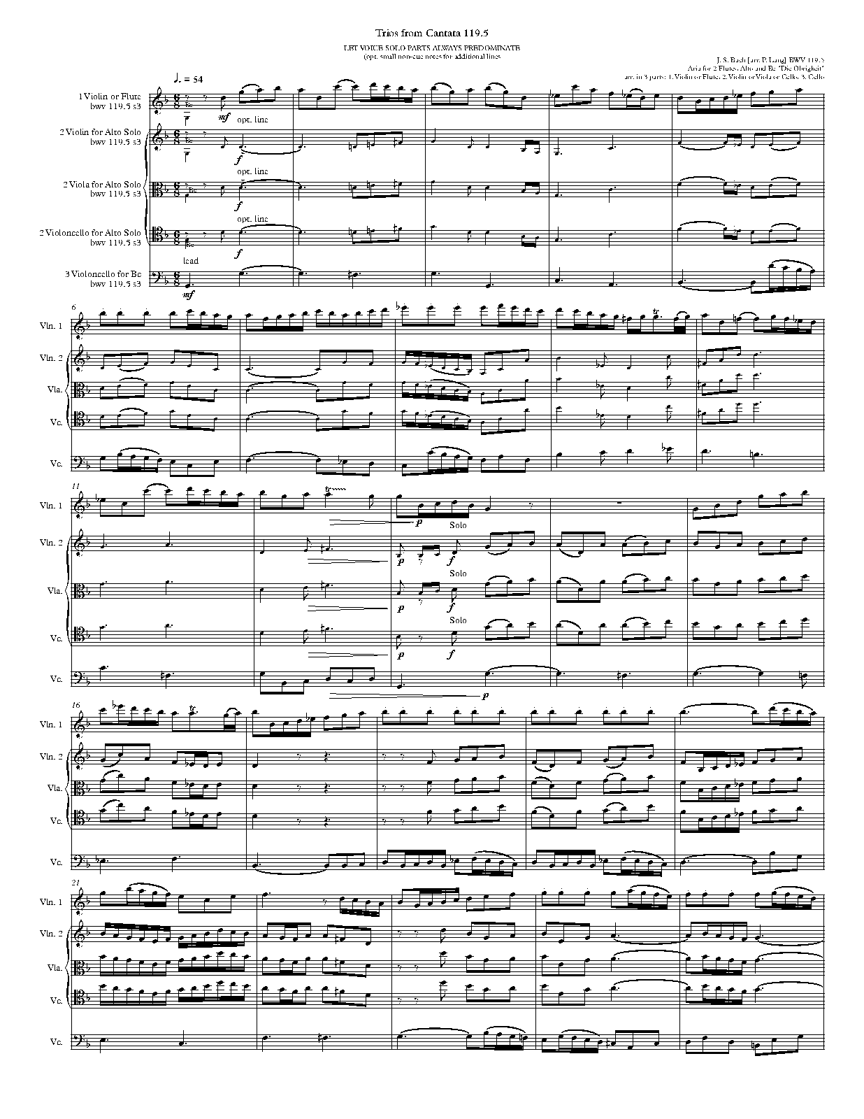 Preise, Jerusalem, den Herren, BWV 119 (Bach, Johann Sebastian) IMSLP