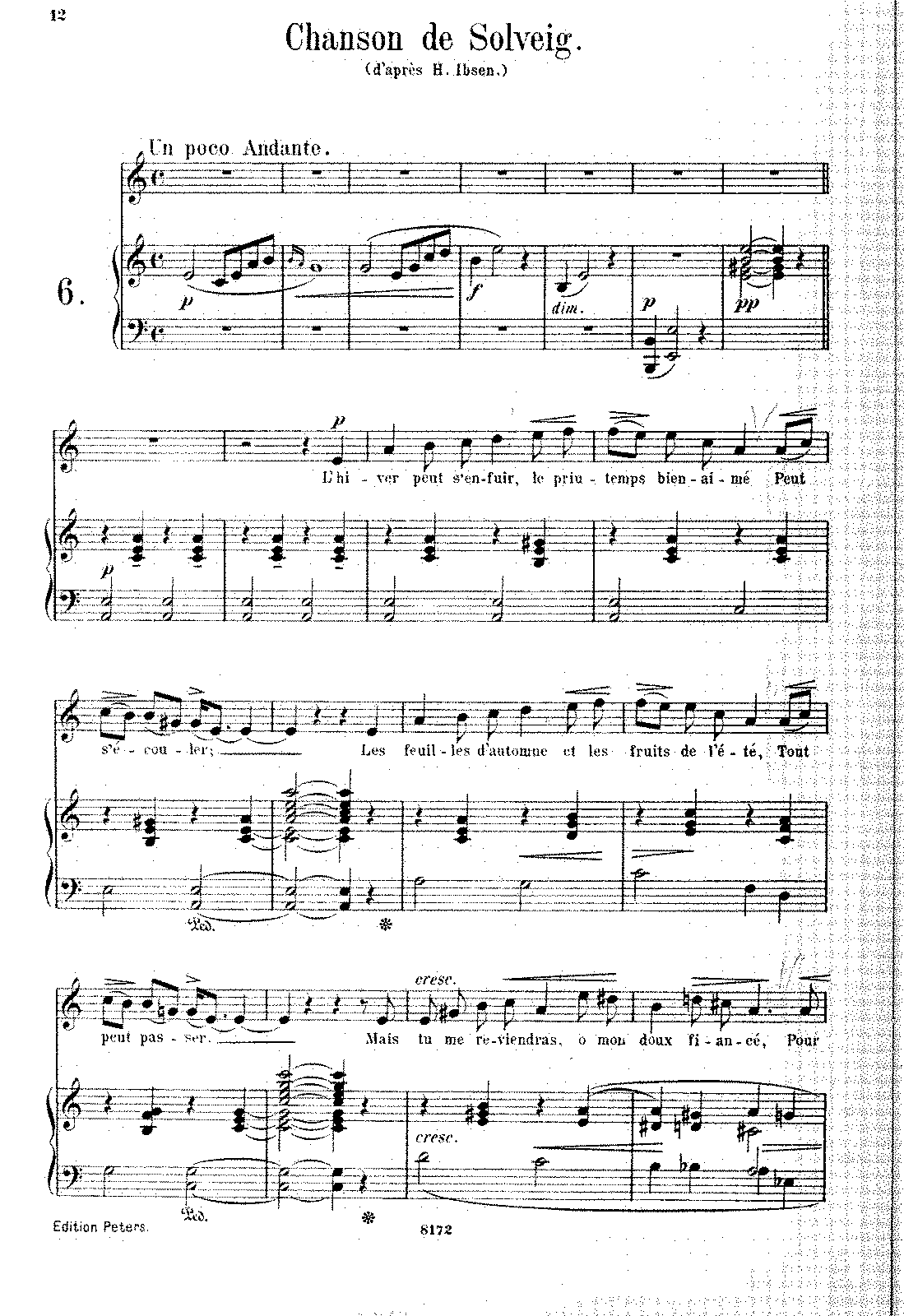 Peer Gynt, Op.23 (Grieg, Edvard) - IMSLP: Free Sheet Music PDF Download