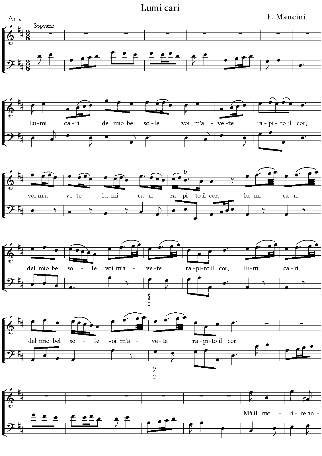 Lumi cari del mio bel sole, WM 111 (Mancini, Francesco) IMSLP