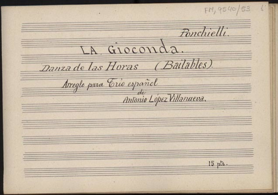 La Gioconda, Op.9 (Ponchielli, Amilcare) IMSLP Free Sheet Music PDF