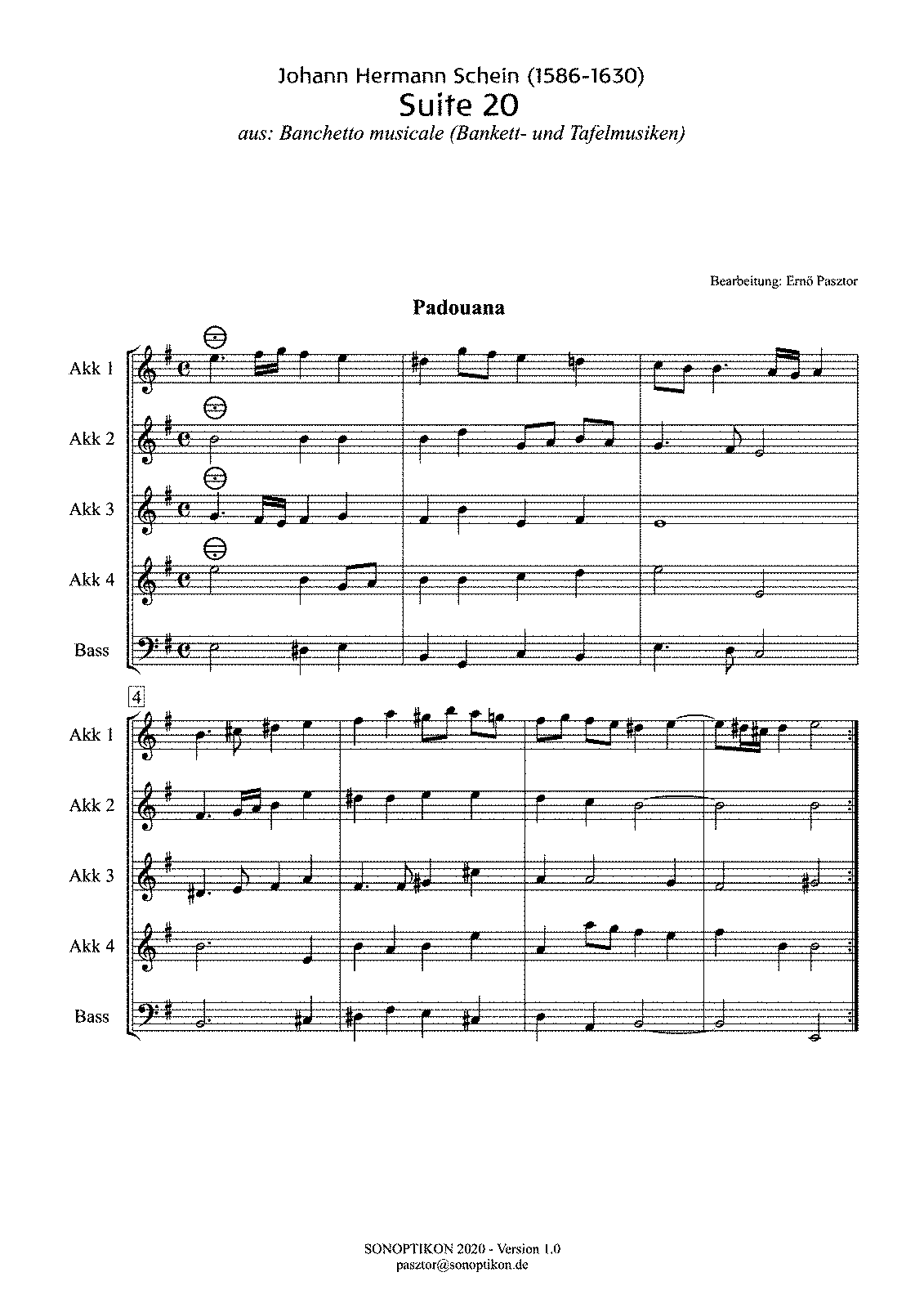 Suite No.20 (Schein, Johann Hermann) - IMSLP