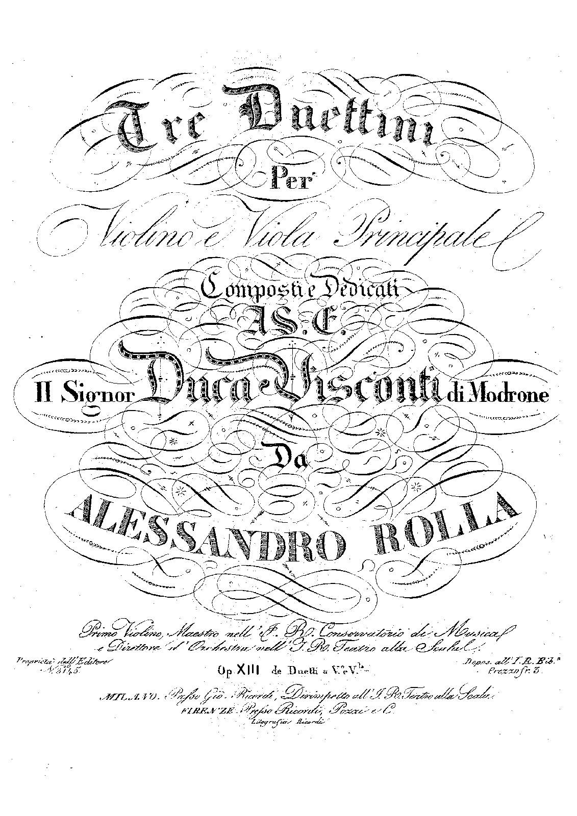 3 Little Duos for Violin and Viola