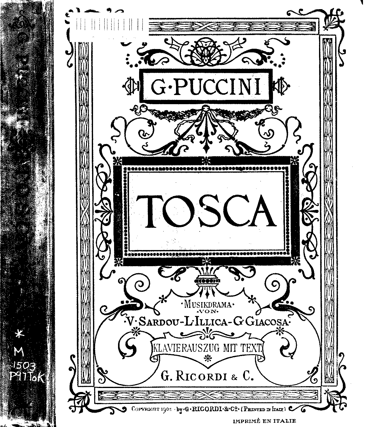 Tosca, SC 69 (Puccini, Giacomo) - IMSLP: Free Sheet Music PDF Download