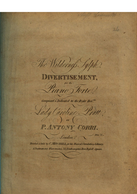 The Wilderness Sylph (Corri, Philip Antony) IMSLP