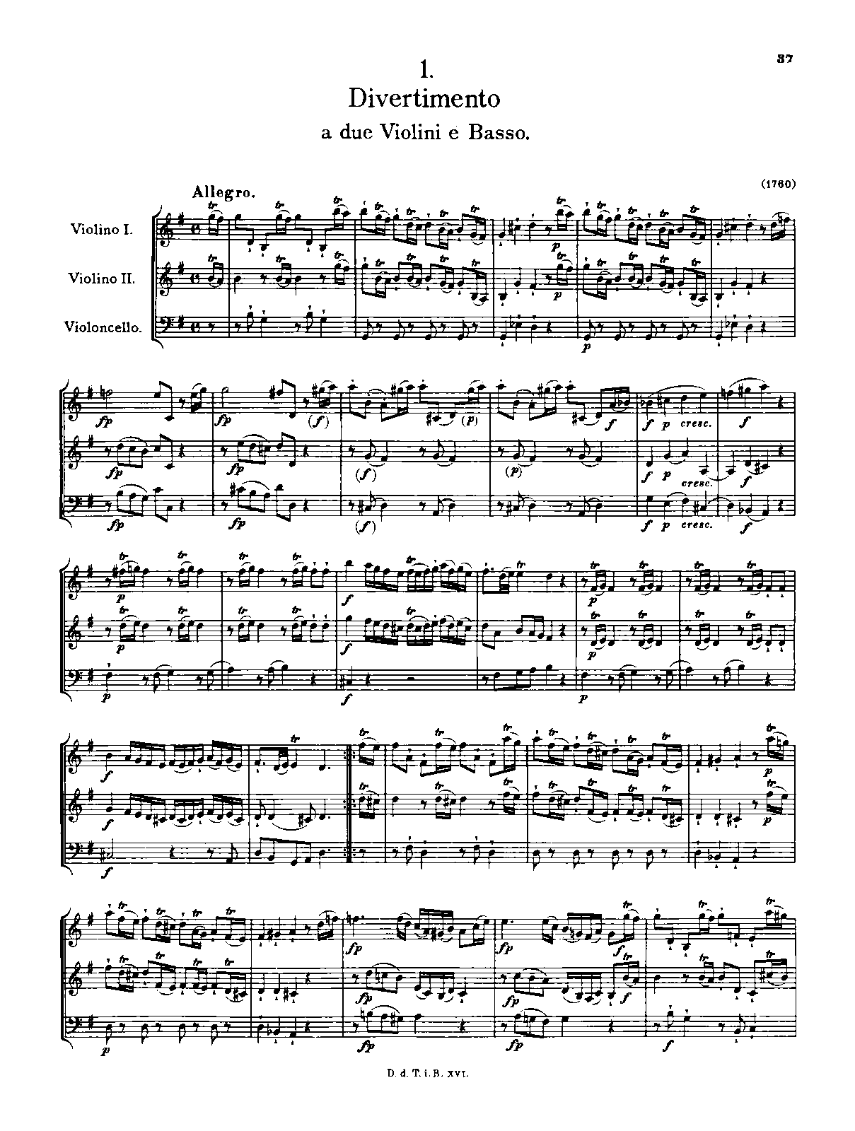 Divertimento No.1 in G major (Mozart, Leopold) IMSLP