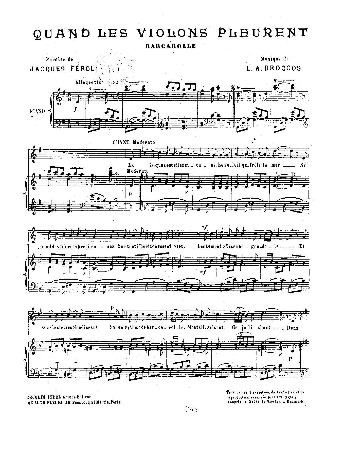 Quand les violons pleurent (Droccos, L. A.) IMSLP