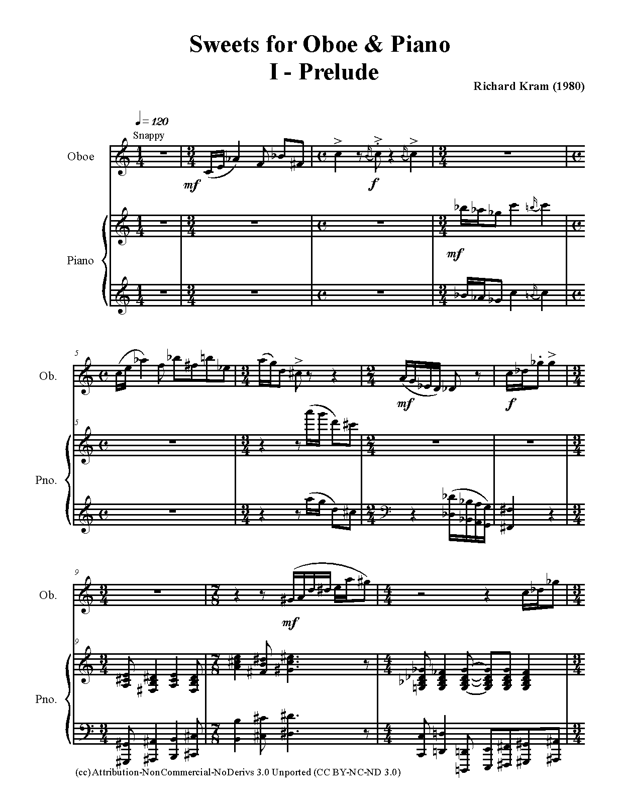 Sweets for Oboe and Piano (Kram, Richard) IMSLP