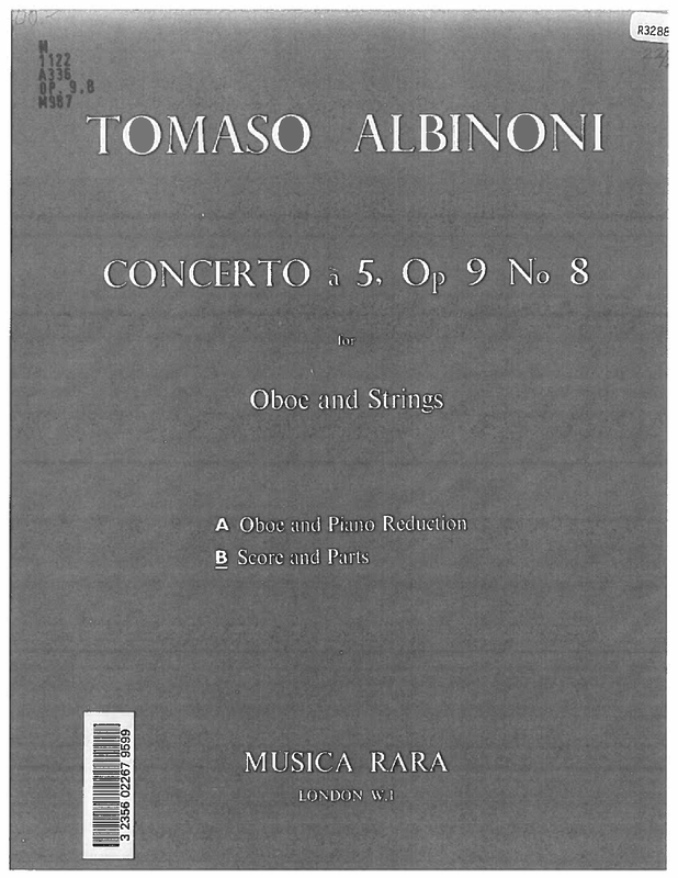 Oboe Concerto in G minor