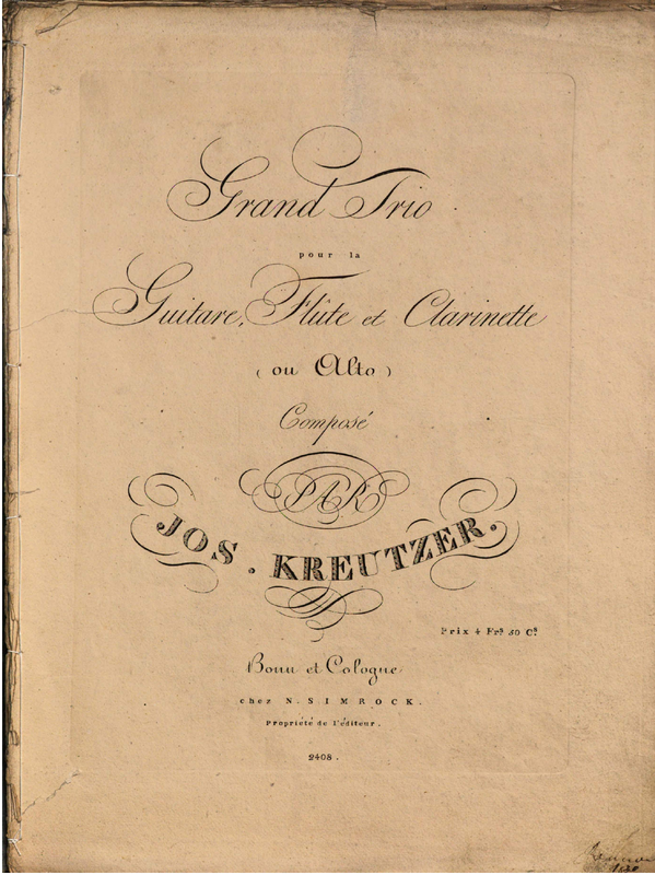 Trio for Flute, and Guitar (Kreutzer, Joseph) IMSLP