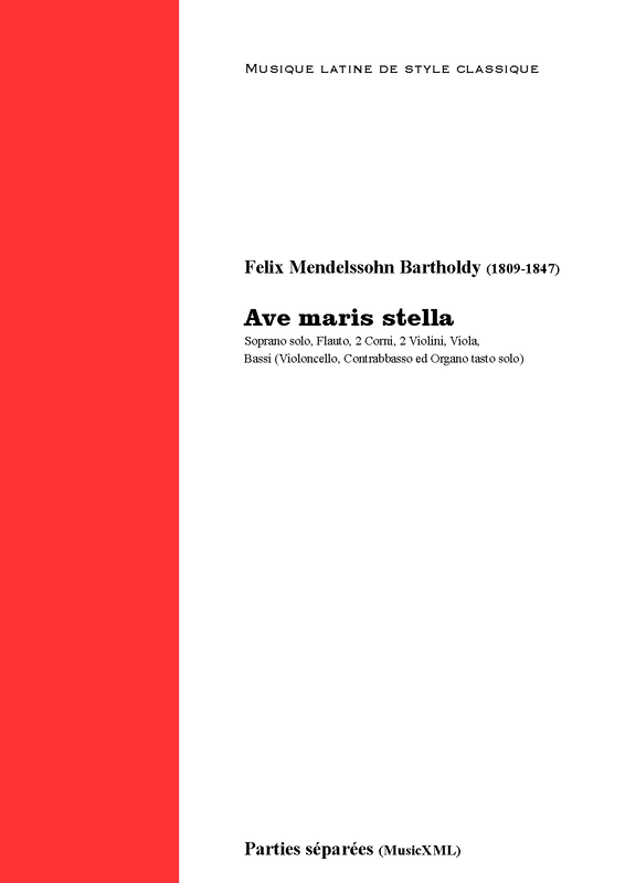 Ave maris stella, MWV C 3