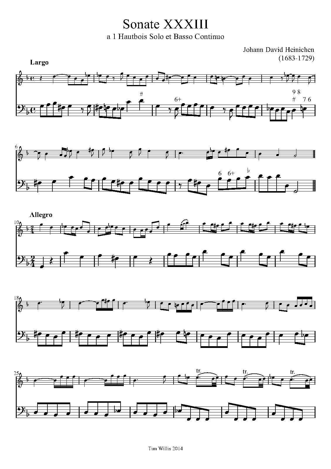 Oboe Sonata in G minor, S.265 (Heinichen, Johann David) IMSLP