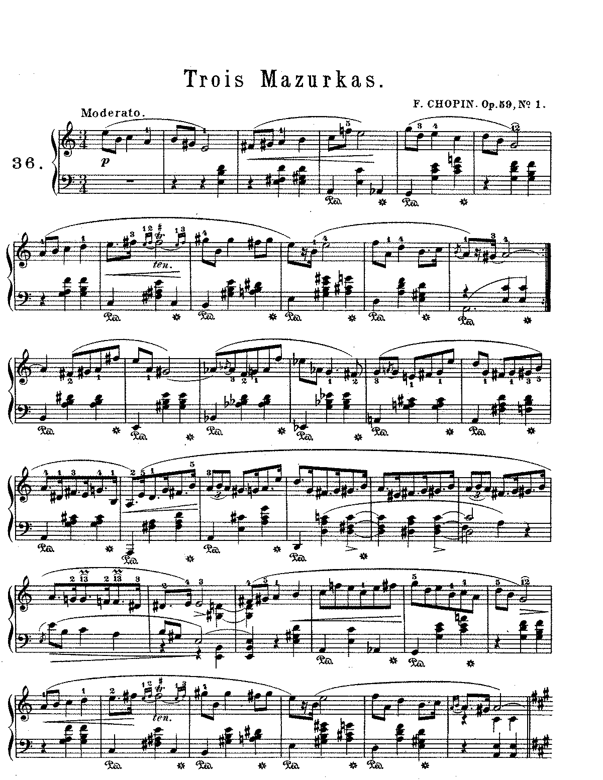 Mazurkas, Op.59 (Chopin, Frédéric) - IMSLP: Free Sheet Music PDF Download