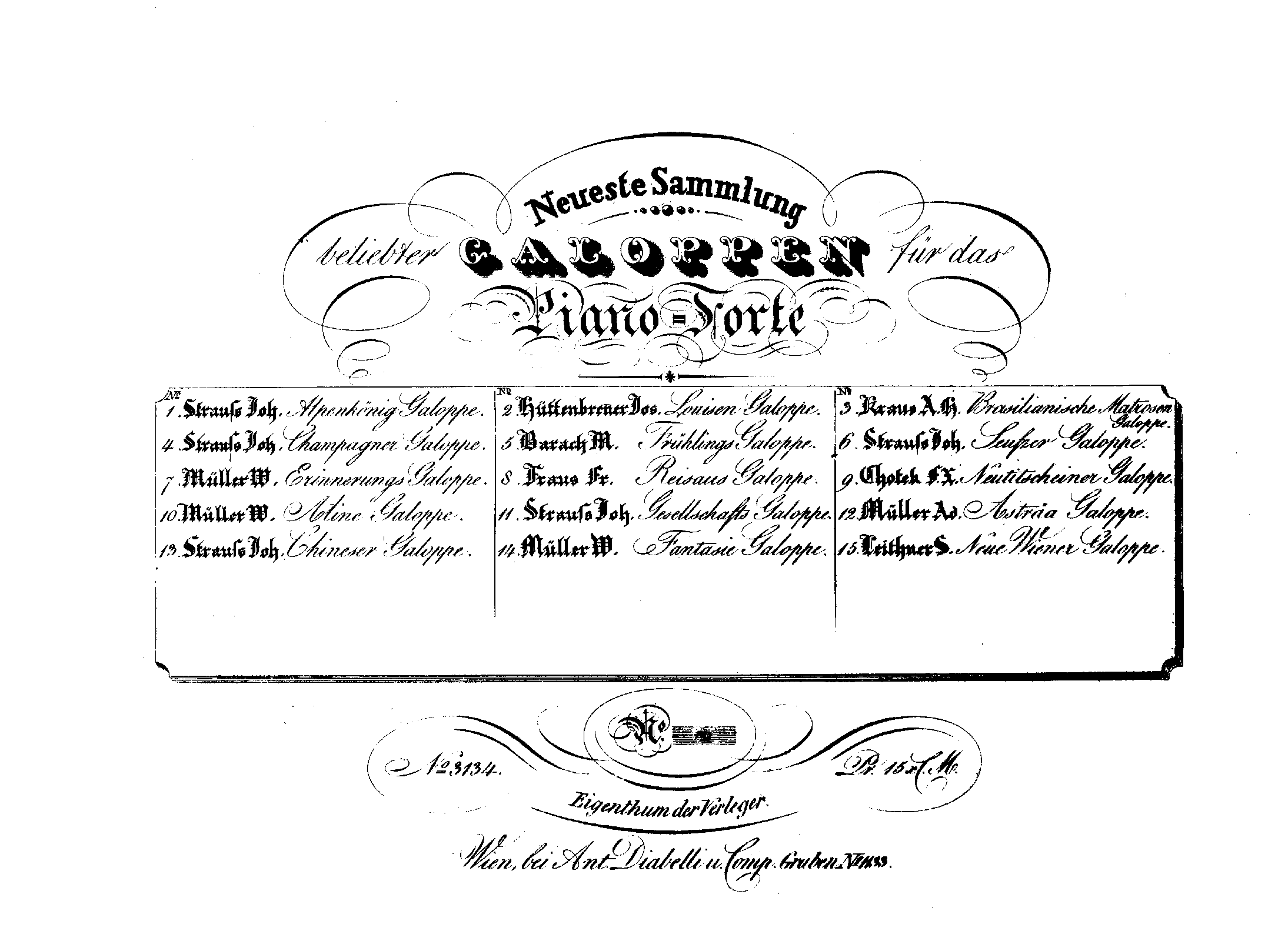 Champagner-Galoppe, Op.8
