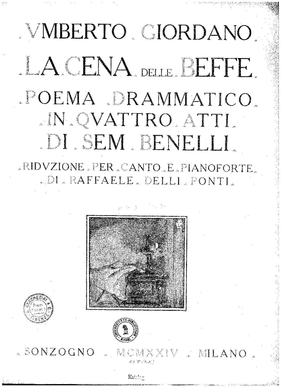 La cena delle beffe (Giordano, Umberto) IMSLP