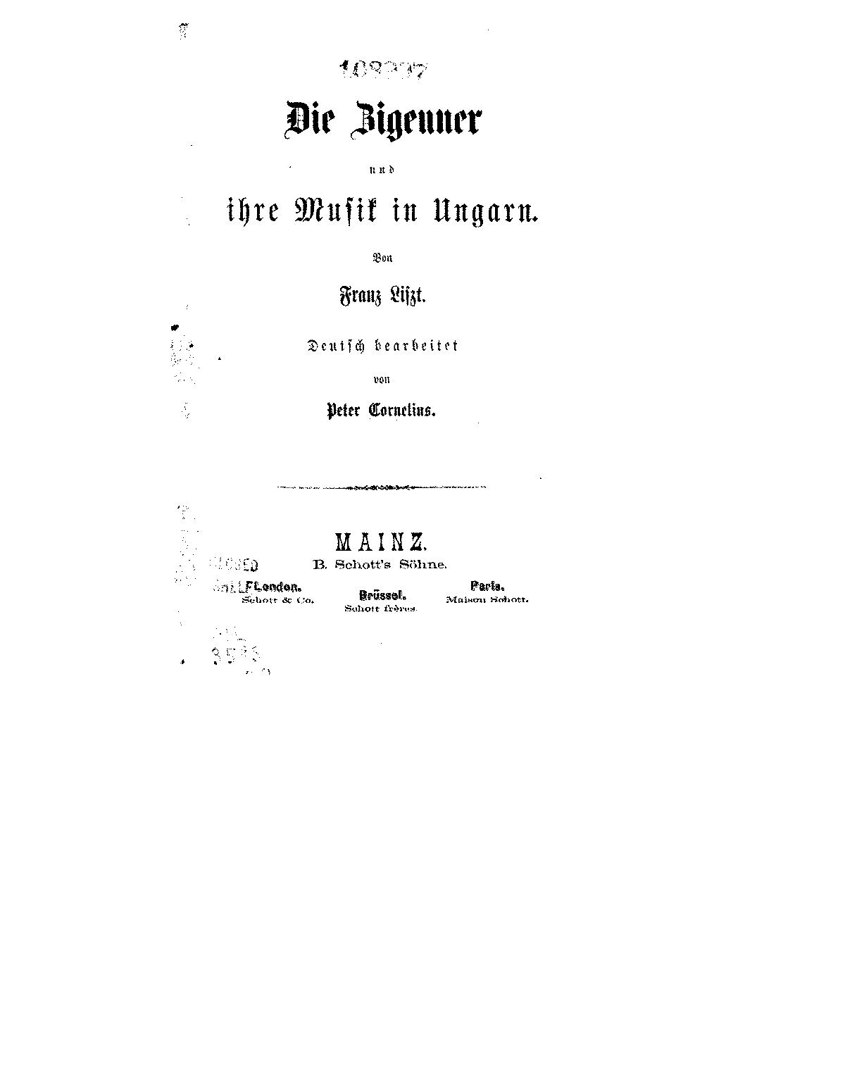 Des Bohémiens et de leur musique en Hongrie (Liszt, Franz) - IMSLP