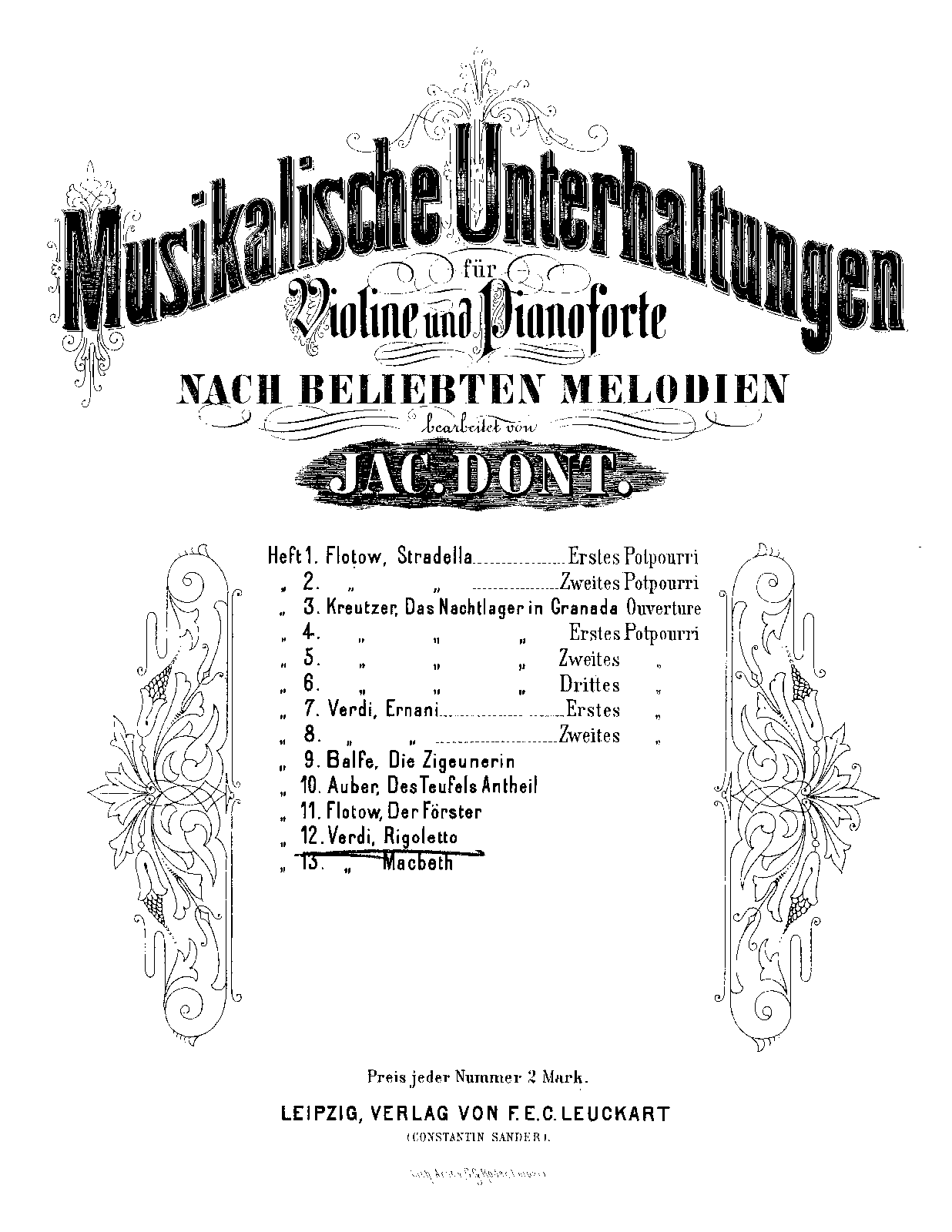 Musikalische Unterhaltungen