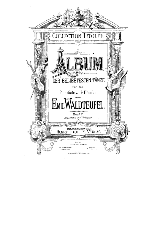 Album der beliebtesten Tänze (Waldteufel, Emile) IMSLP