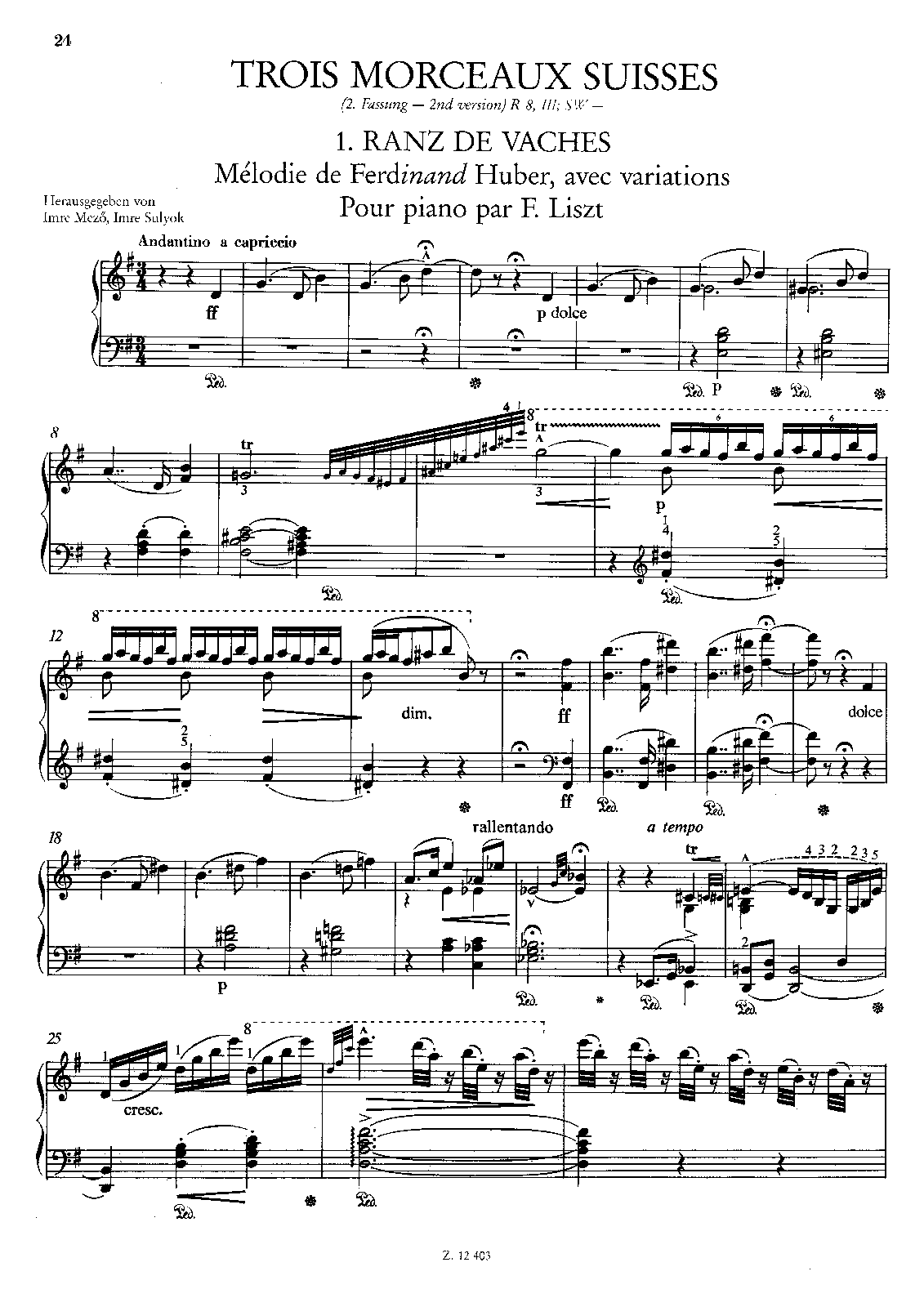 Trois morceaux suisses