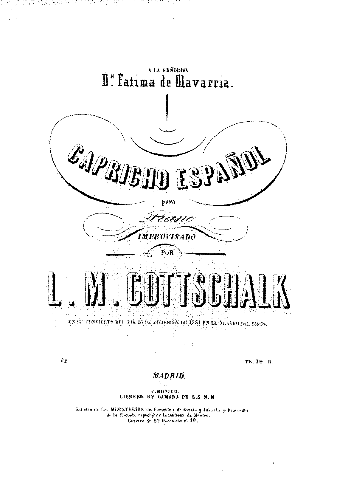 Capricho español (Gottschalk, Louis Moreau) - IMSLP