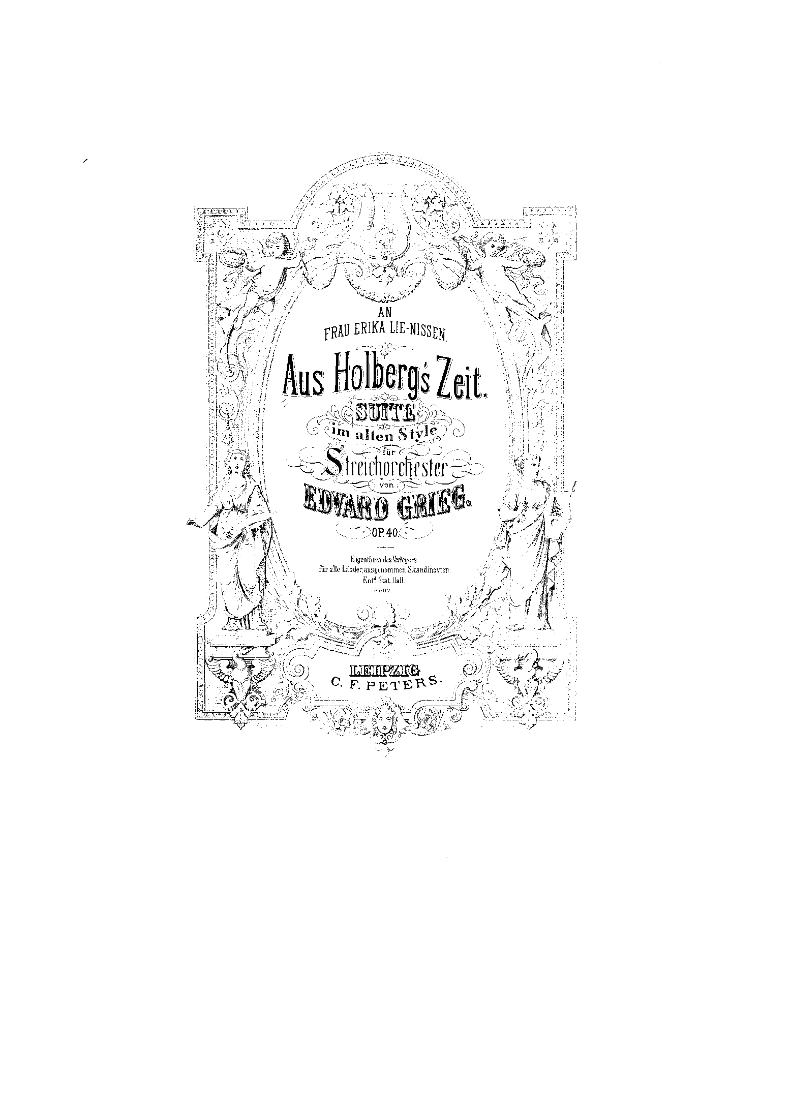 Fra Holbergs tid, Suite i gammel stil