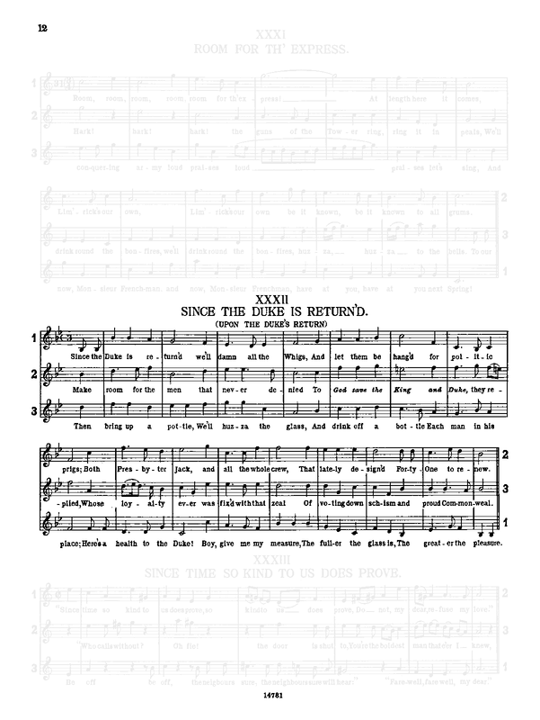 Since the Duke is Return'd