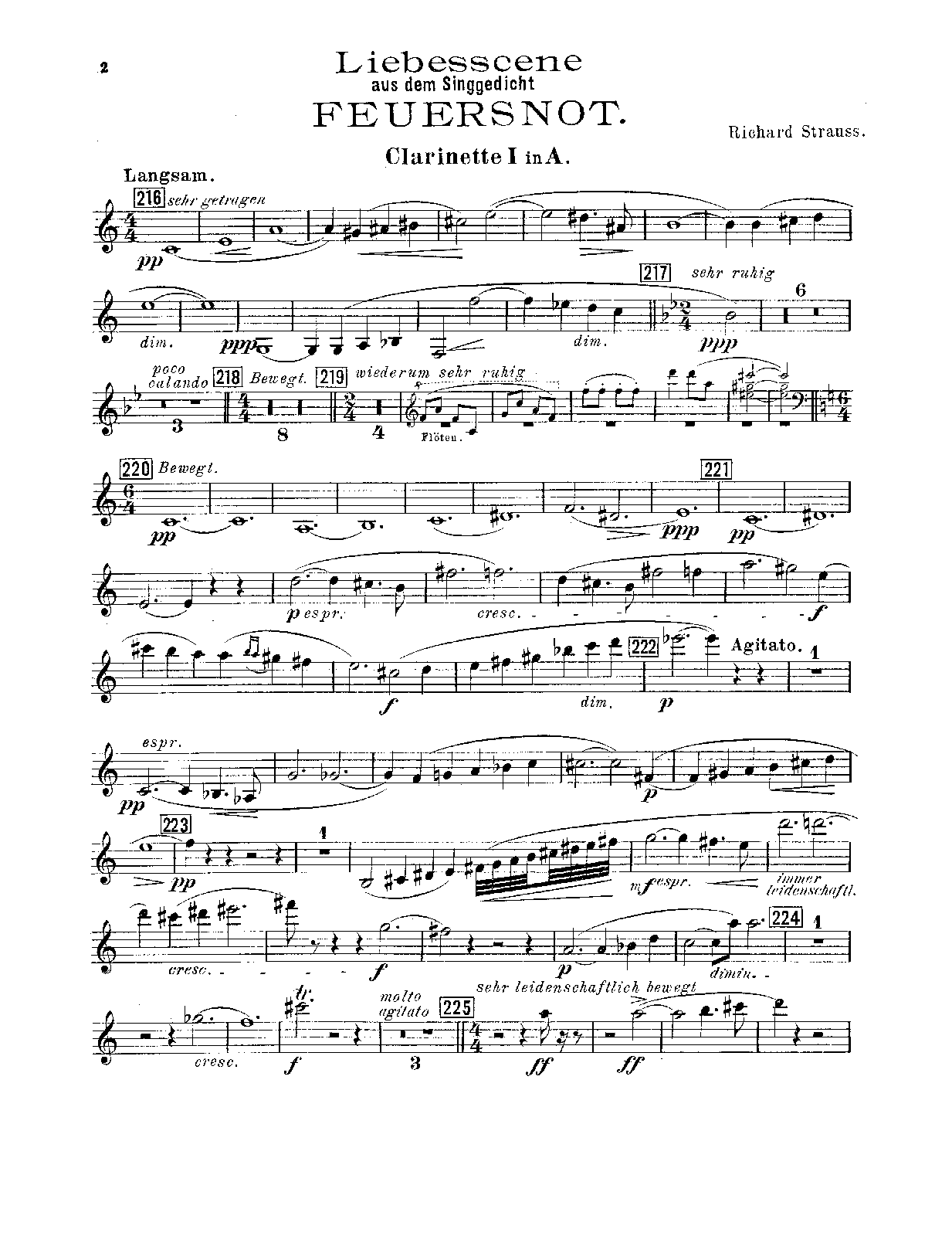 File:PMLP52415-Strauss Feuersnot Love Scene, Op.50 - Clarinet 1-2 (A), Clarinet (D), Bass Clarinet (A).pdf