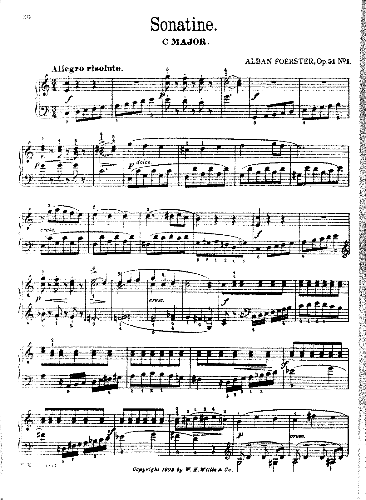 3 Sonaten für den Klavierunterricht, Op.51 (Förster, Alban) - IMSLP