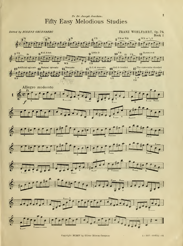 70 Leichte melodische Etuden
