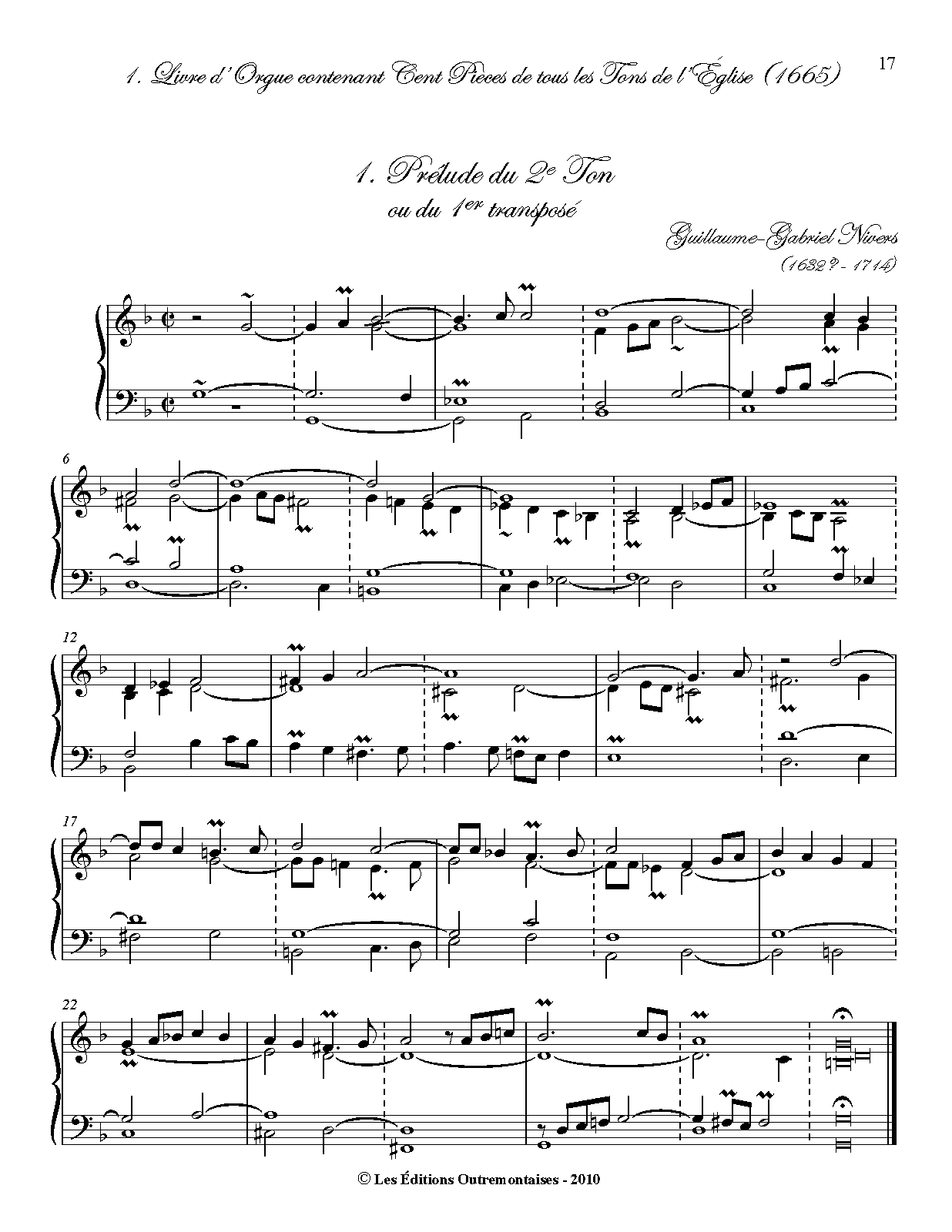 Livre contenant cent pièces de tous les tons de l'Église